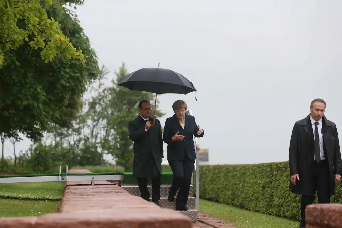 Hollande Merkel Verdun
